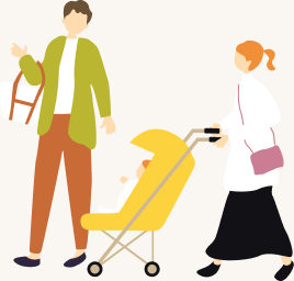 親子のイラスト