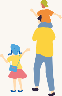 親子のイラスト