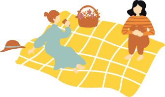 ピクニックのイラスト