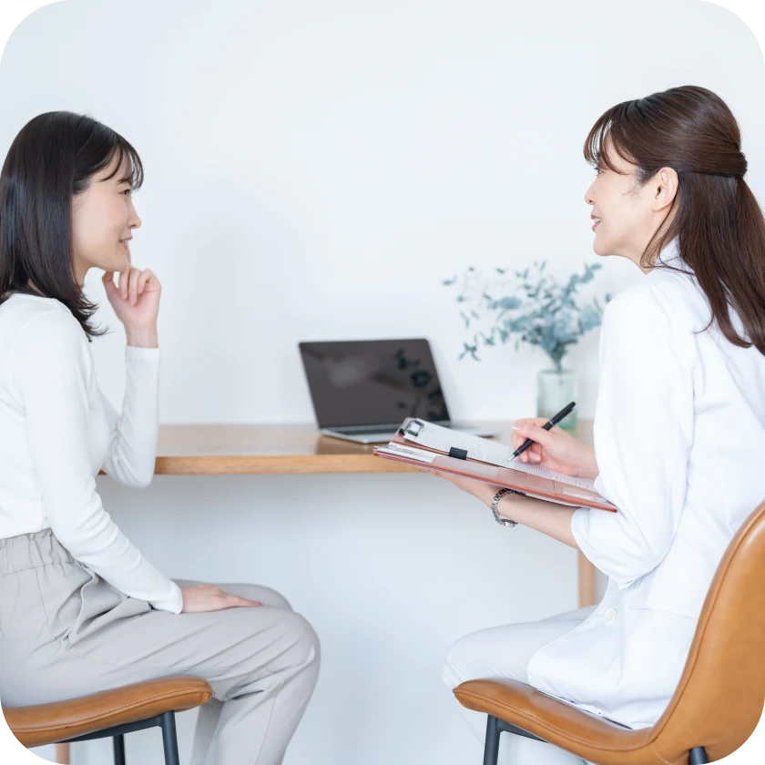 暮らしの保健室で相談する様子